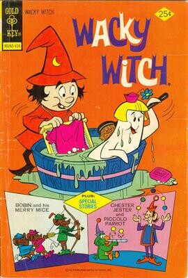 Wacky Witch #16, October 1974 - Gold Key Comics 25¢ cover price