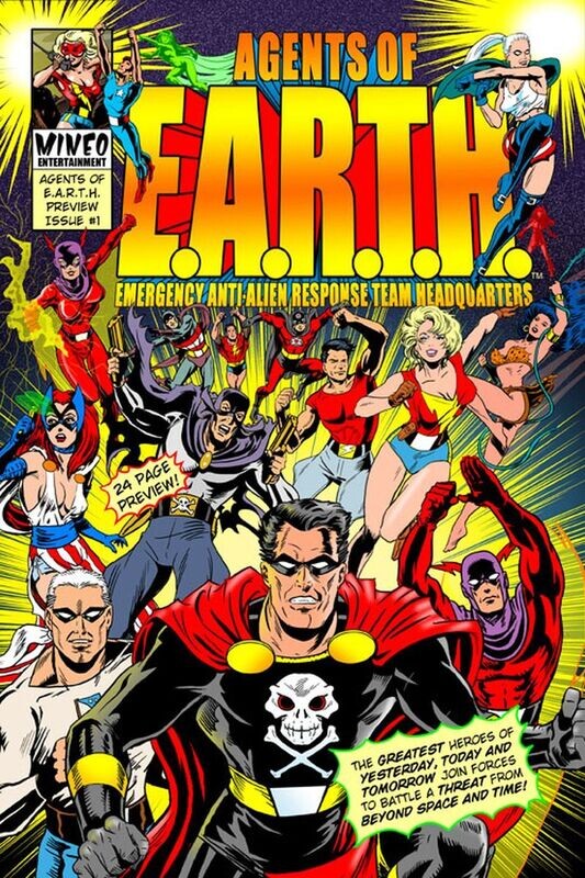 Agents of EARTH #1, Mineo Entertainment, June 2021 - $3.99 cover. NEW GGA