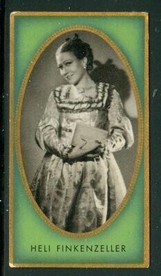 1936: Heli Finkenzeller, German movie star, vintage original cigarette card #193