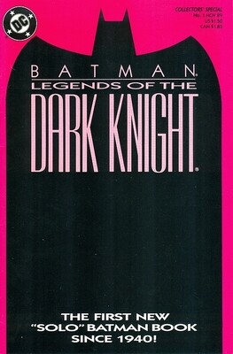 Legends of the Dark Knight #1 (November 1989) Dean Motter cvr $1.50 cover price