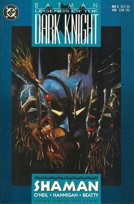 Legends of the Dark Knight #2 (December 1989) George Pratt cvr $1.50 cover price