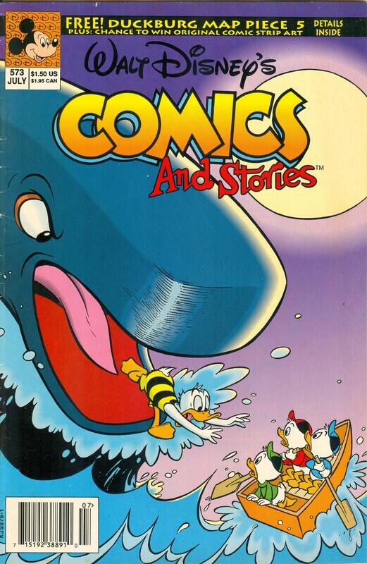 Walt Disney&#39;s Comics and Stories #573, July 1992, Disney Comics, $1.50