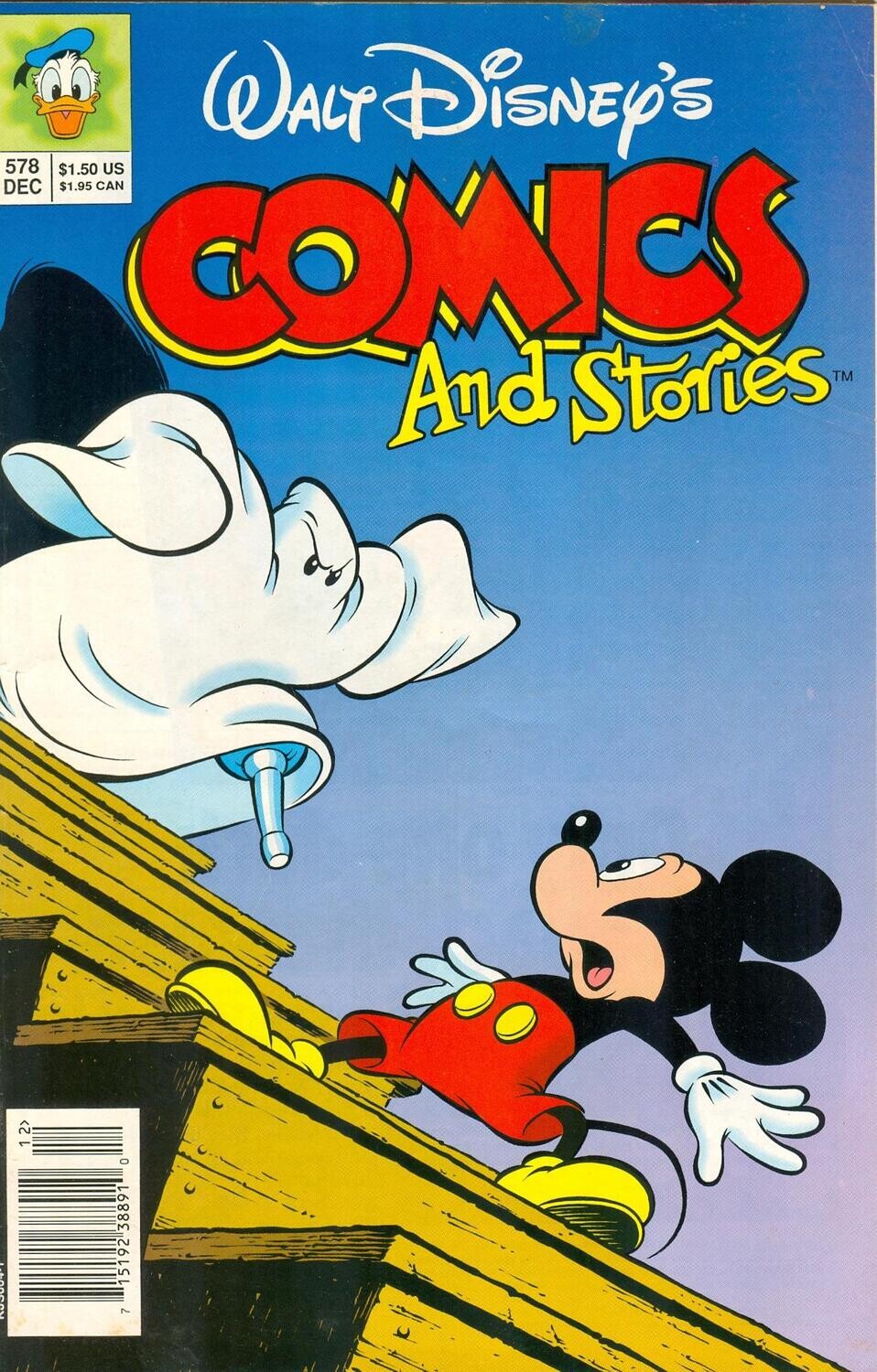Walt Disney&#39;s Comics and Stories #578, December 1992, Disney Comics, $1.50