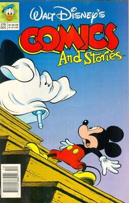 Walt Disney&#39;s Comics and Stories #578, December 1992, Disney Comics, $1.50