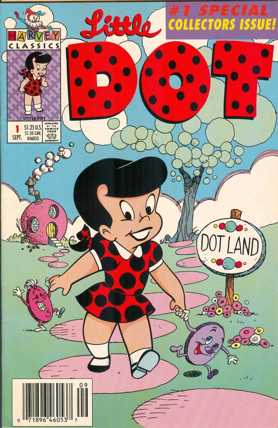 Little Dot #1, Harvey Comics, September 1992, $1.25 cover price, Jorge Pacheco