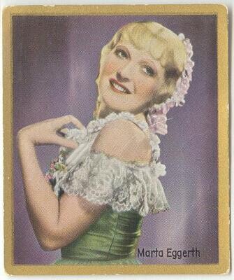 1930s: Marta Eggerth - color tinted - large card #66