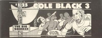 Cole Black Comics Vol. 1, #3,Hartberg Productions, 1981 - scarce underground