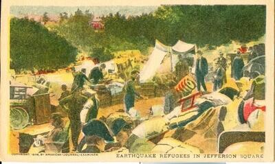 San Francisco Earthquake, Refugees in Jefferson Square