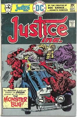 Justice Inc. #3 - DC, September-October 1975 - 25¢ cover, Jack Kirby/Al Milgrom