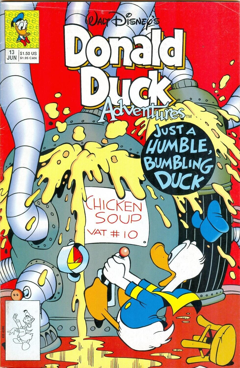 Walt Disney&#39;s Donald Duck Adventures #13 June 1991, Disney, William Van Horn
