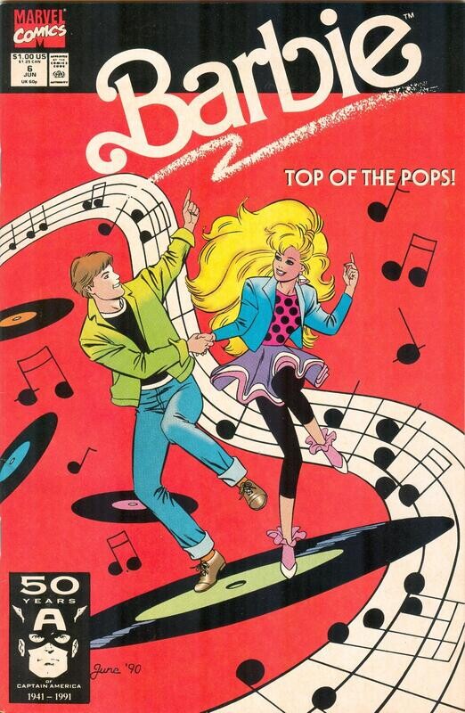 Barbie #6, June 1991, Marvel Comics, June Brigman, Amanda Conner, $1 cover