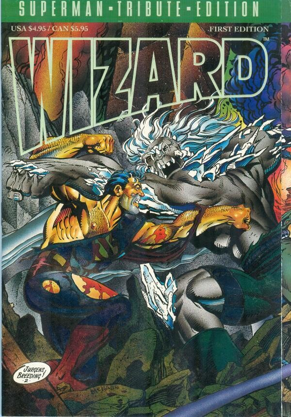Wizard - Superman Tribute Edition - 1993 Superman/Doomsday by Jurgens &amp; Breeding
