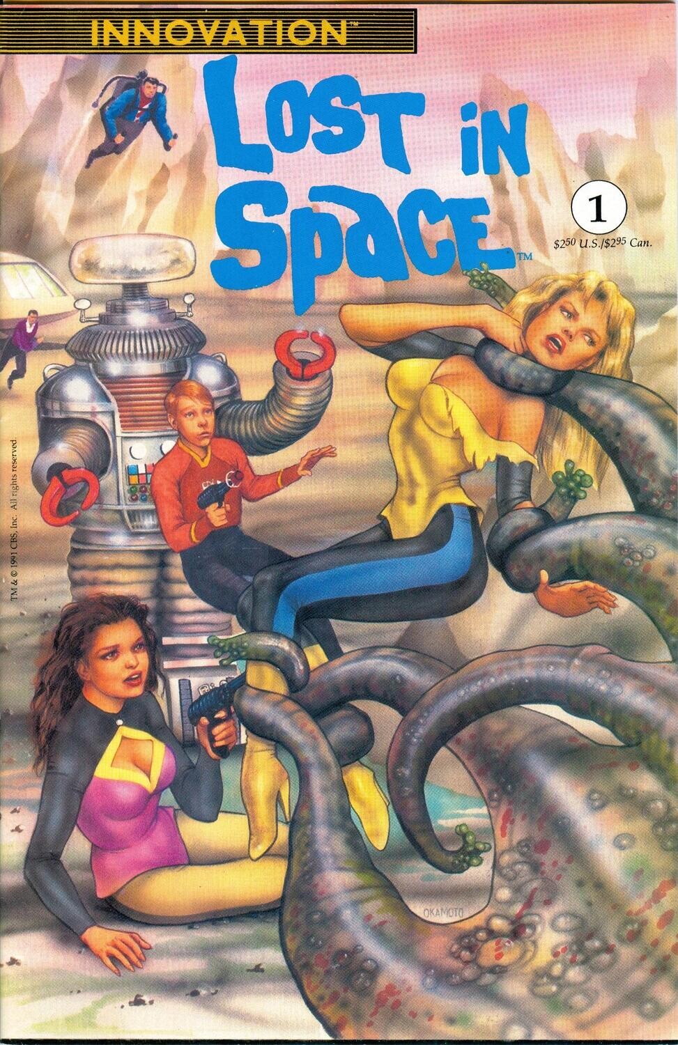 Lost in Space #1 - Innovation, August 1991, Mike Okamoto cover, good girl art