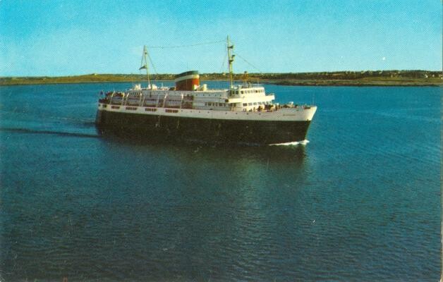 1950s CHROME: Motor Vessel Bluenose, Car Ferry, Maine