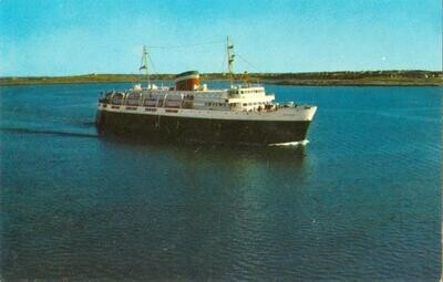 1950s CHROME: Motor Vessel Bluenose, Car Ferry, Maine