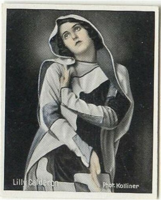 Lilly Calderon - Austrian dancer circa 1930s - original cigarette card