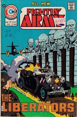 Fightin&#39; Army #119, Charlton Comics, June 1975, 25¢ Pat Boyette, Holocaust cover