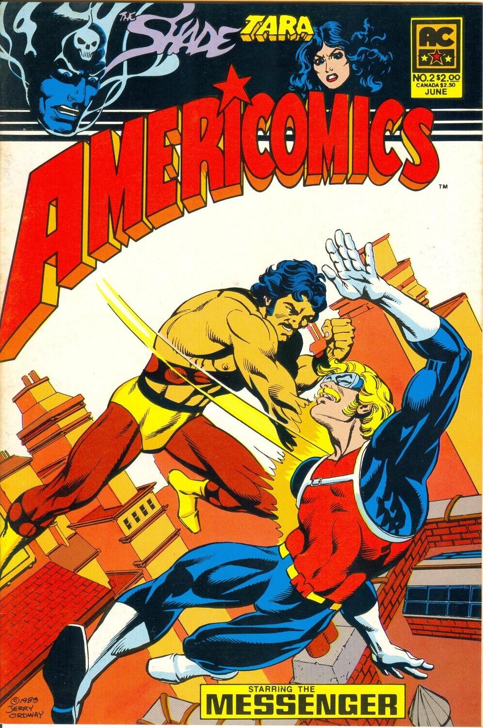Americomics #2, A.C. Comics, June 1983, Jerry Ordway cover