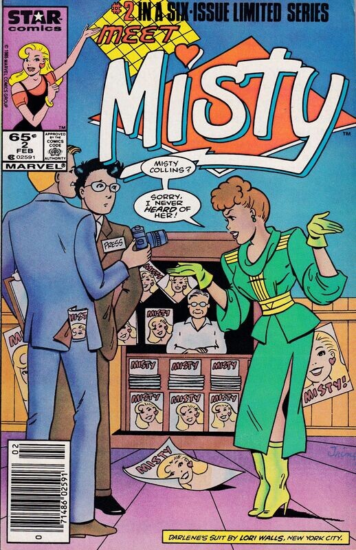 Misty #2, Star Comics/Marvel, February 1986, 65¢ - Trina Robbins cover