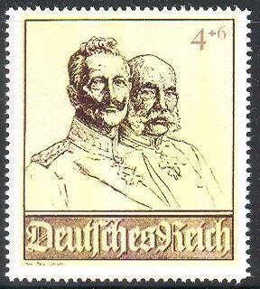 Imperial Germany: Mock set of semi-postals &amp; 1 label - von Hindenberg