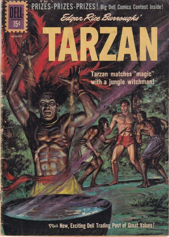 Edgar Rice Burroughs&#39; Tarzan #125, Dell Comics, July-August 1961 15¢ - good, George Wilson cover