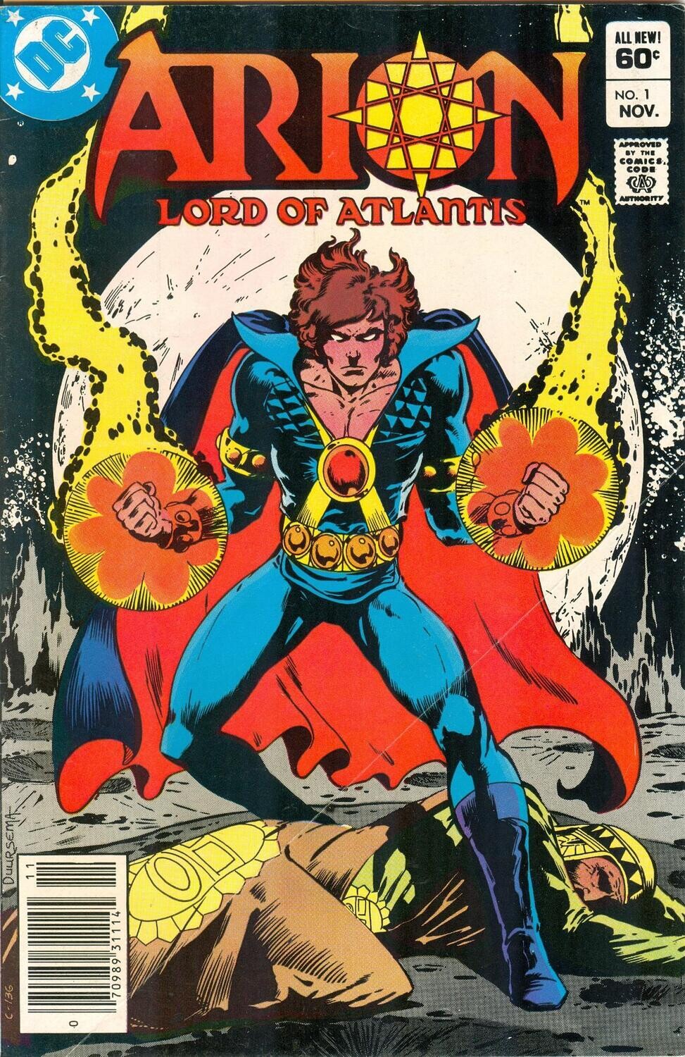 Arion Lord of Atlantis #1, DC Comics, November 1982, 75¢ Jan Duursema art