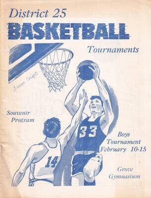 1969 Tennessee District 25 Boys Basketball Tournament Souvenir Program