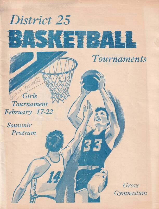 1969 Tennessee District 25 Girls Basketball Tournament Souvenir Program