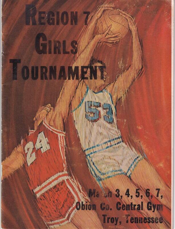 1969 Tennessee Region 7 Girls Basketball Tournament Souvenir Program