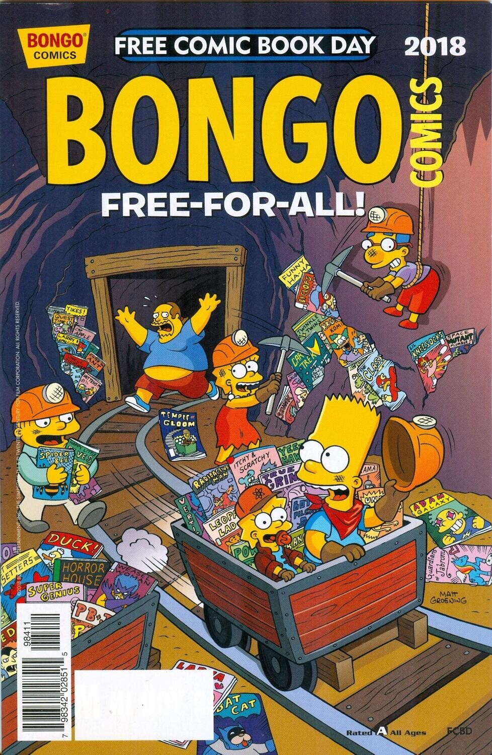 Bongo Comics Free-for-All! 2018, Free Comic Book Day, Jason Ho cover
