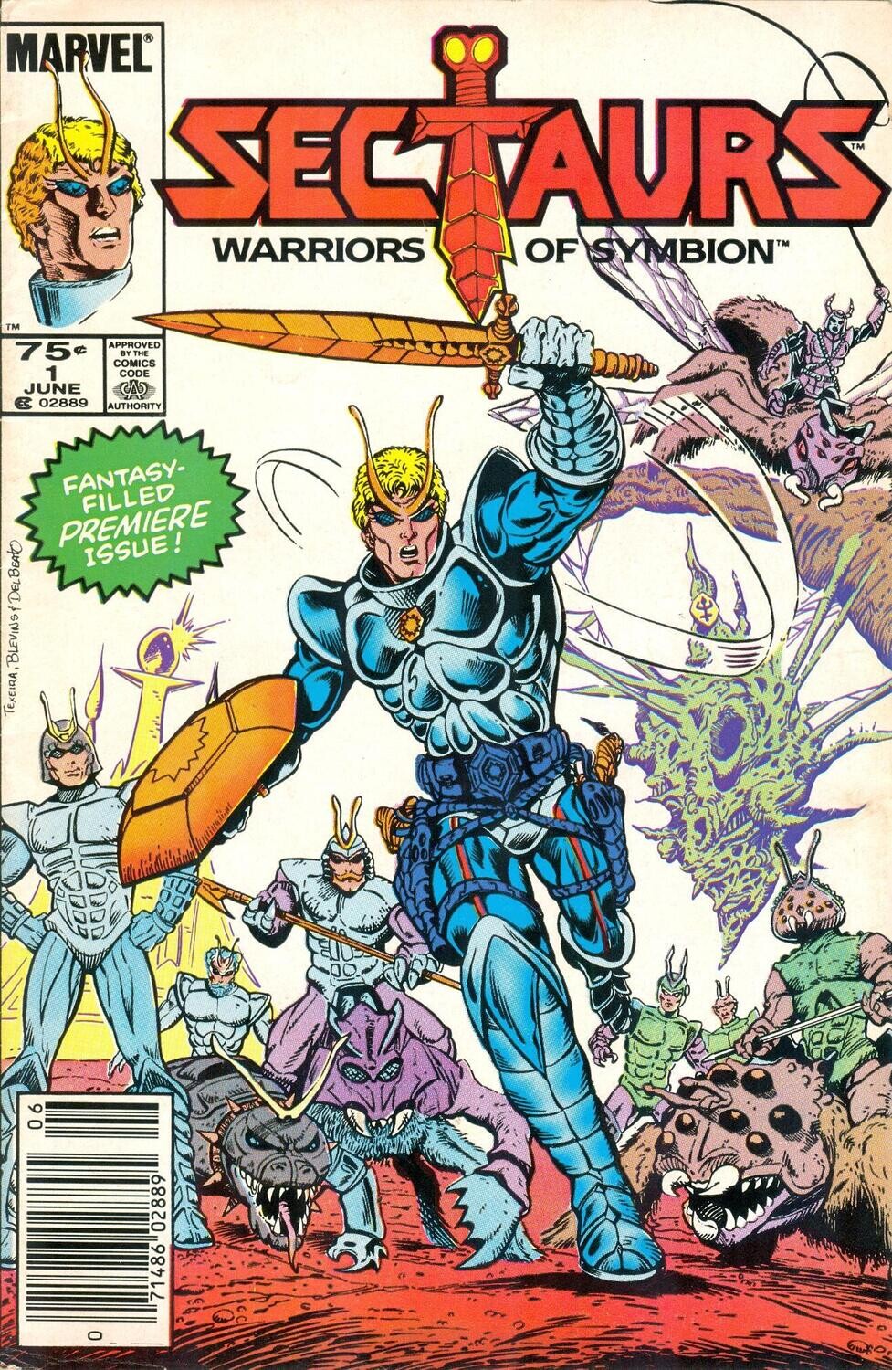 Sectaurs #1 Warriors of Symbion, Marvel Comics, June 1985, 75¢