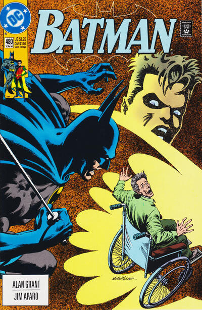Batman #480 (Late June 1992) DC Comics, Michael Netzer cover NM