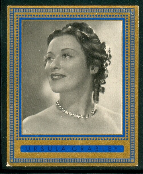 1937: Ursula Grabley, German comedic actress, vintage cigarette card #296