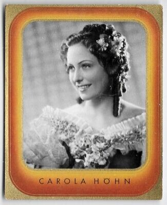 Carola Höhn, 1936 German Cigarette Card, Bunte Filmbilder #90