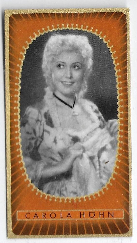 Carola Höhn, 1937 German Cigarette Card, Bunte Filmbilder #352