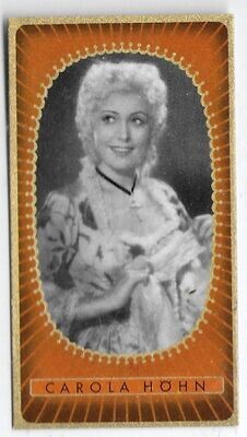Carola Höhn, 1937 German Cigarette Card, Bunte Filmbilder #352