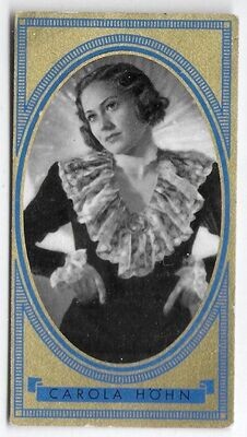 Carola Höhn, 1937 German Cigarette Card, Bunte Filmbilder #271