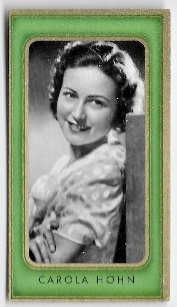 Carola Höhn, 1936 German Cigarette Card, Bunte Filmbilder #111