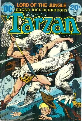 Tarzan #227 - DC Comics - January 1974, 20¢ cover, Kubert art, warehouse find