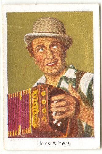 Hans Albers - German Film Super-Star cigarette card, early-1930s! Goldfilm #59