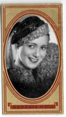 Georgia Holl, 1937 German Cigarette Card, Bunte Filmbilder #488