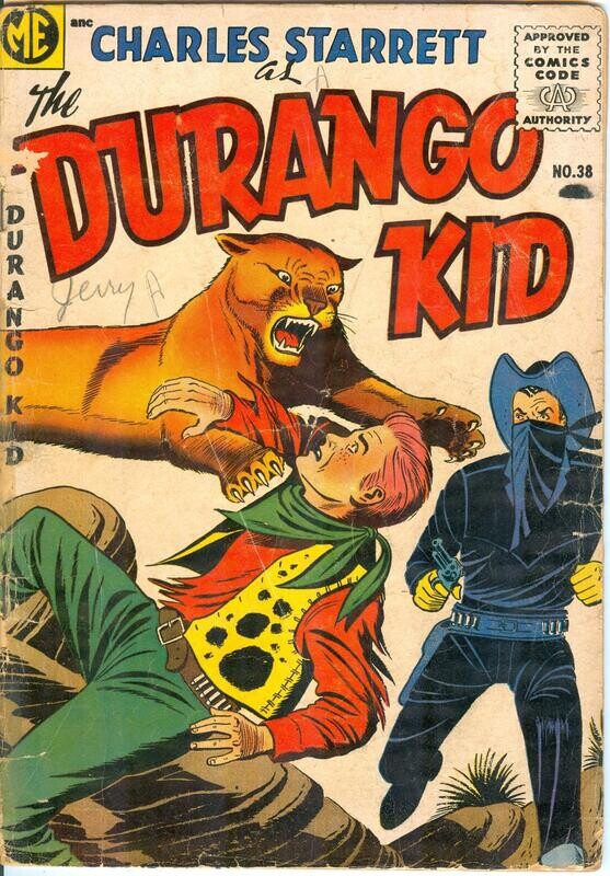 Charles Starrett as the Durango Kid #38 - May 1955, ME comics, Guardineer - 10¢