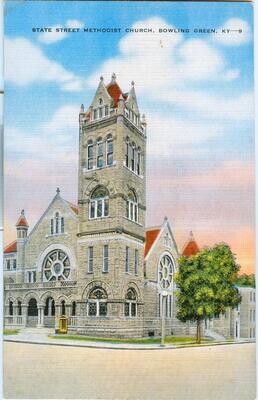 1930s State Street Methodist Church, Bowling Green, Ky. - E.C. Kropp Co. LINEN