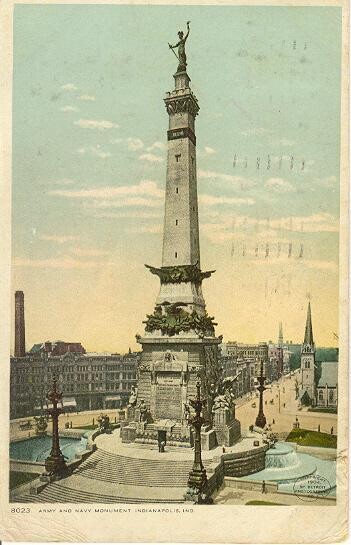 1904 - Army and Navy Memorial, Indianapolis, Indiana