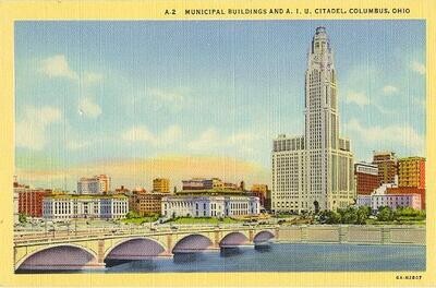 1936: Municipal Buildings and A.I.U. Citadel, Columbus