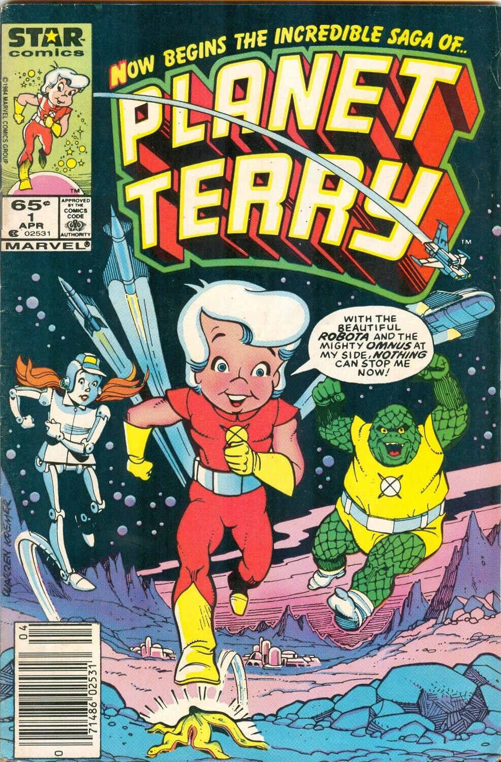 Planet Terry #1 - Marvel/Star Comics - April 1985, 65¢ cover, Warren Kremer