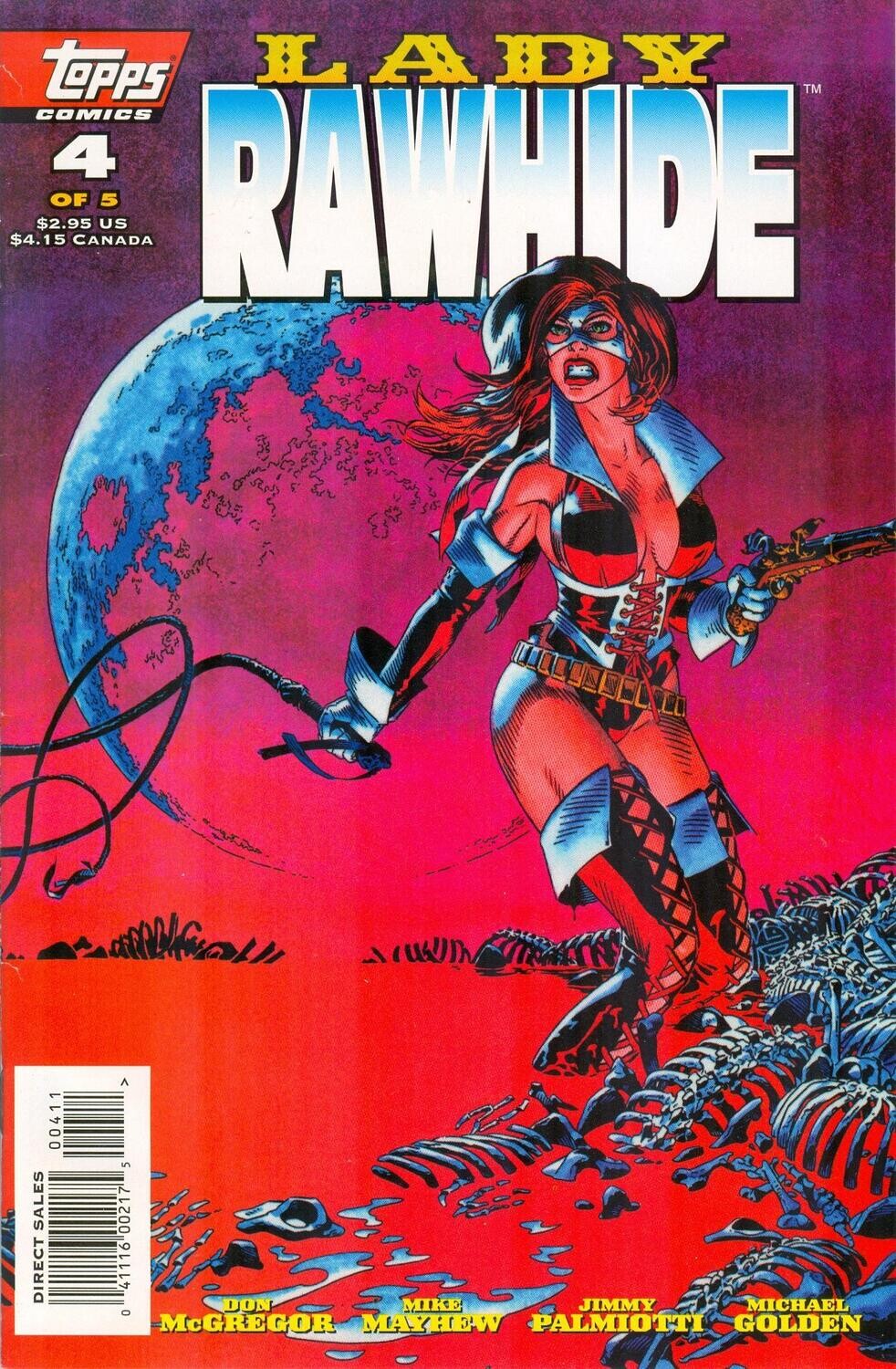 Lady Rawhide #4 - Topps Comics F/VF, January 1986 $2.95 cover Michael Golden