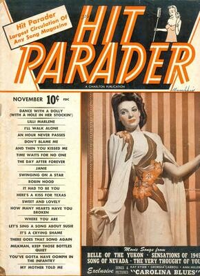 Hit Parader, Charlton Publications, Vol. 3 #1, November 1944, Belle of the Yukon