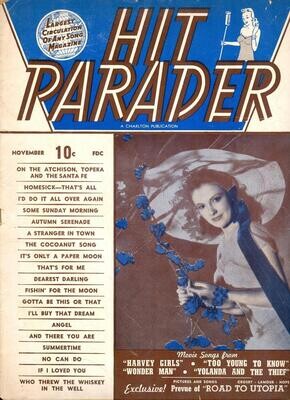 Hit Parader, Charlton Publications, Vol. 4 #1, November 1945 - Road to Utopia