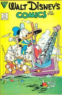 Walt Disney&#39;s Comics and Stories #512, November 1986, Gladstone Publishing, 75¢